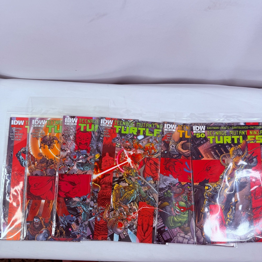 TMNT IDW 45-50 lot Death of Shredder Eastman Teenage Mutant Ninja Turtle